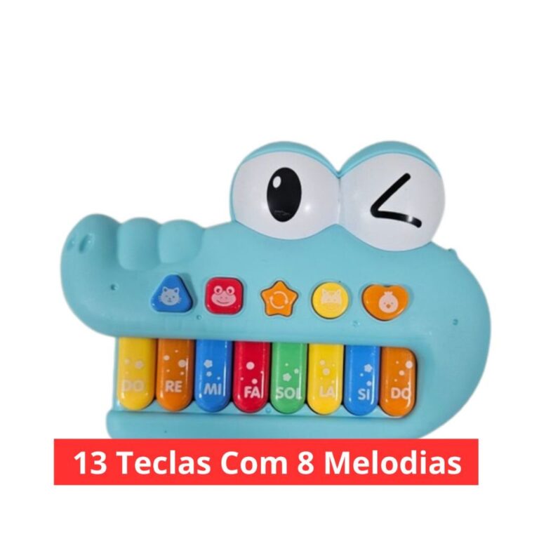Brinquedo Piano Infantil Musical Jacaré – H