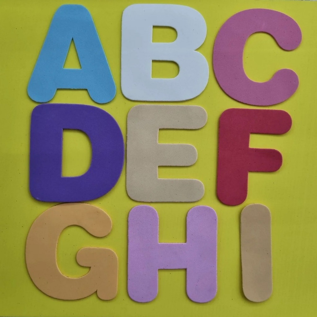 FACA CORTE DE EVA ALFABETO DE 15 CM COMPLETO 26 LETRAS