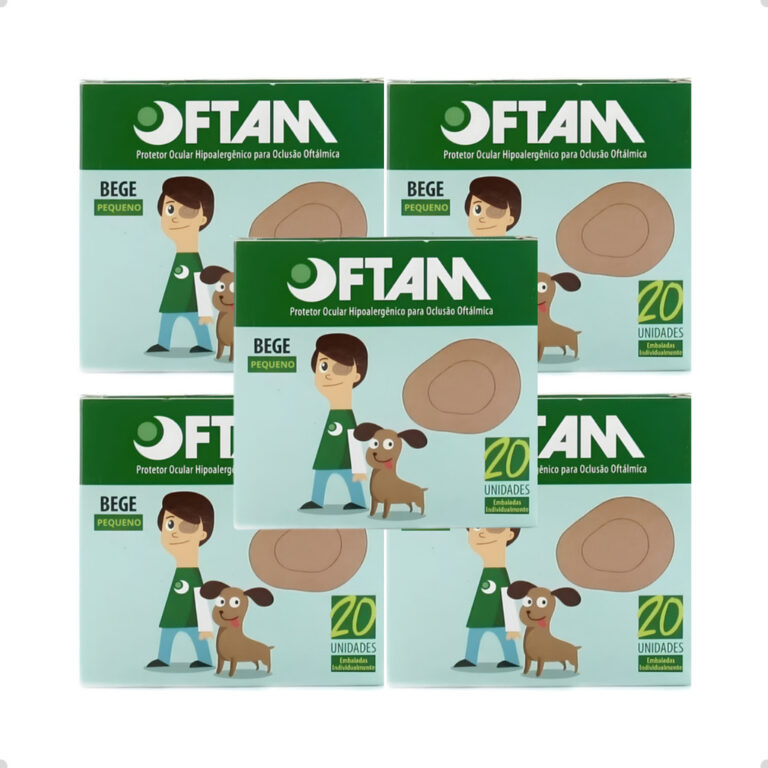 Kit 100 Tampão Tapa Olho Protetor Ocular Oftam Be