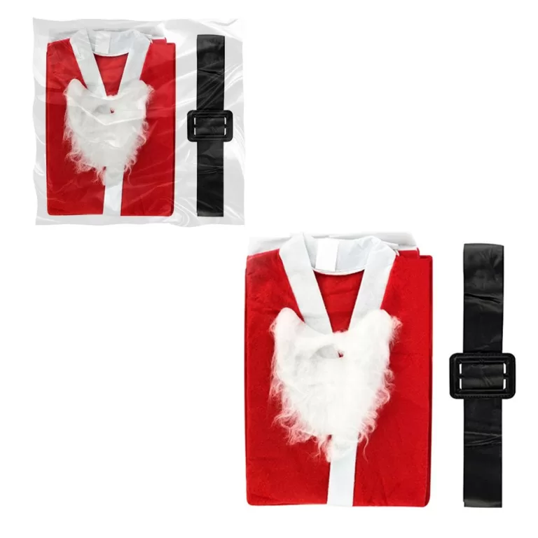 Roupa de Papai Noel de Feltro Tamanho Único com B