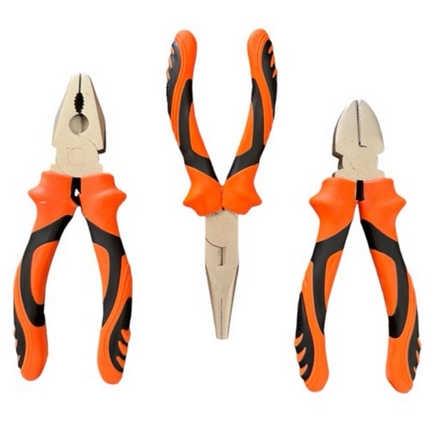 Kit Jogo Alicate Profissional Cabo Emborrachado Al