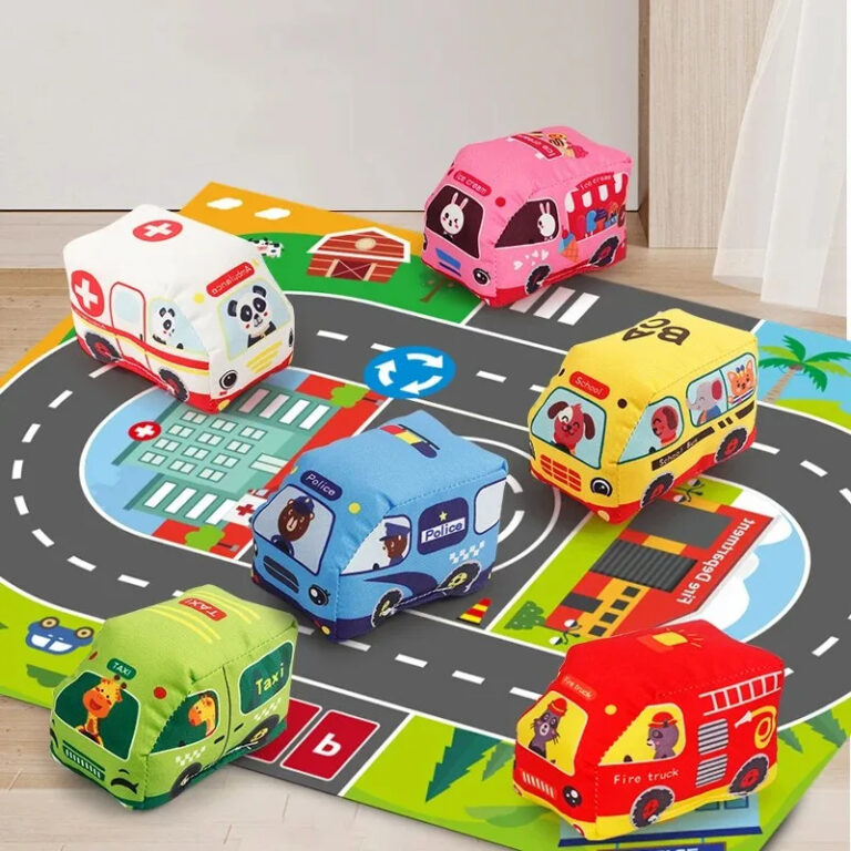Conjunto de brinquedos de tecidos com bolsinha