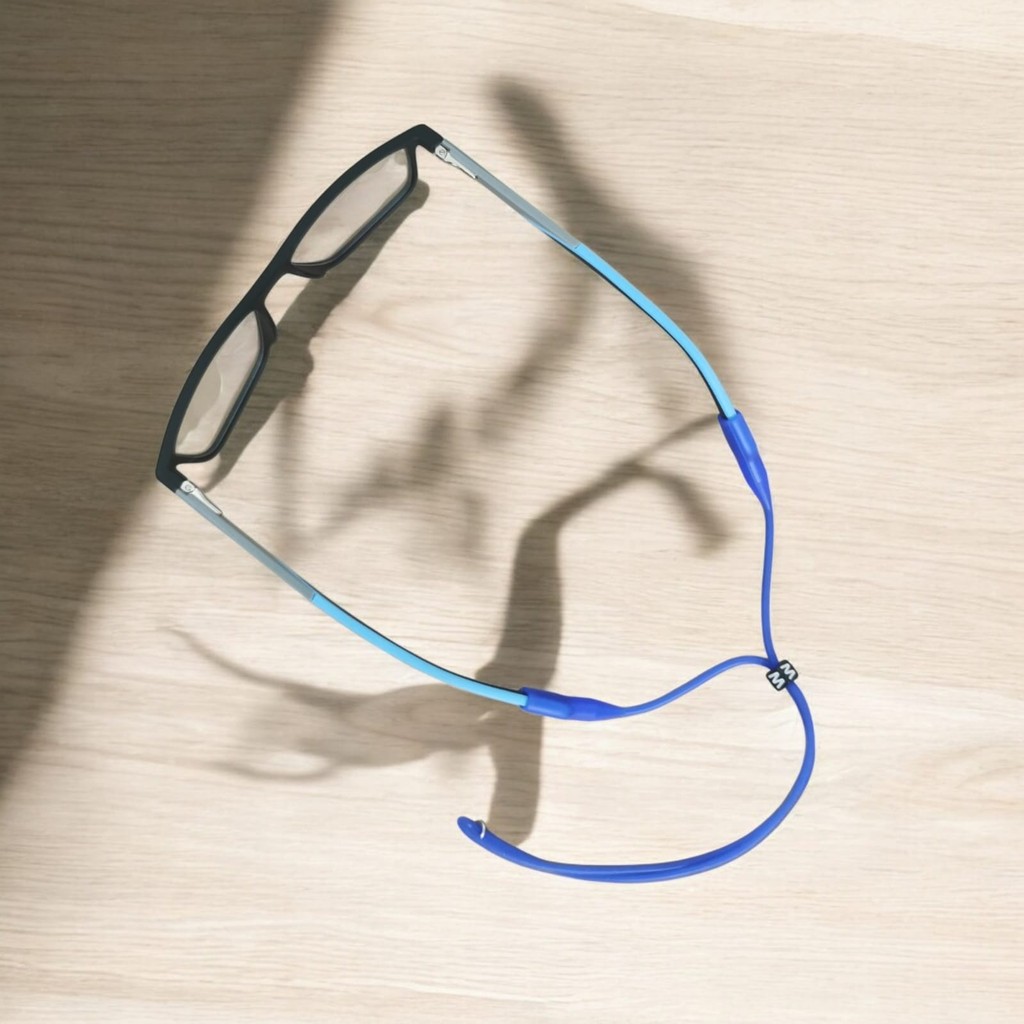 Cordinha de silicone,para segurar oculos,Salva oculos,com regulagem, Esportivo.