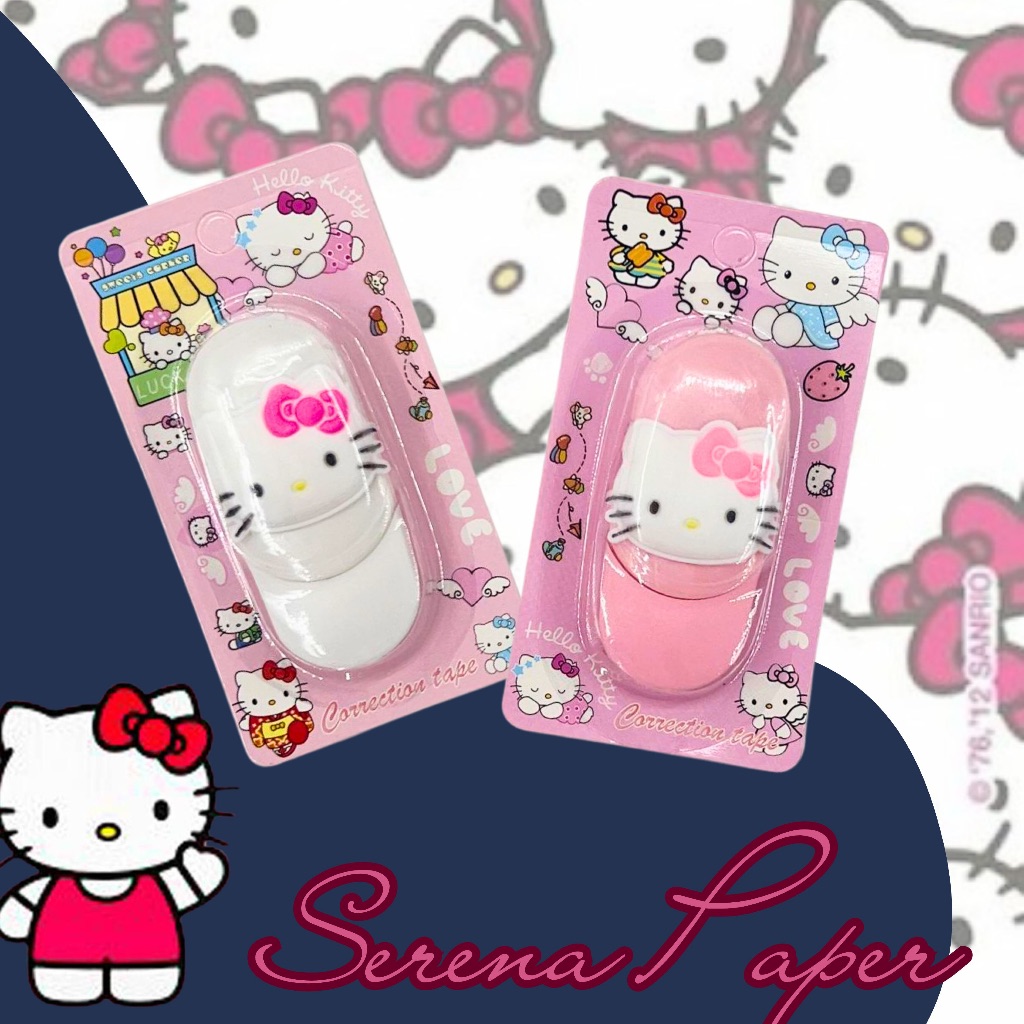 FITA CORRETIVA FOFA HELLO KITTY / SANRIO / PAPELARIA FOFA KAWAII / MATERIAL ESCOLAR FOFO