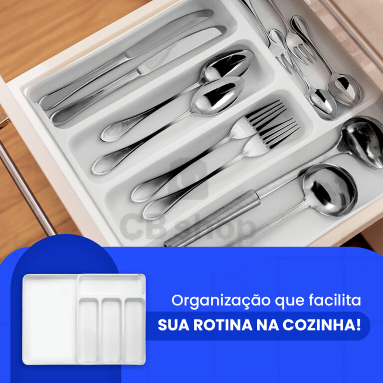 Organizador De Gaveta Extensível Divisor Porta Ta
