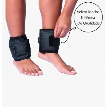 Caneleira de Peso Par de 1KG Treino/Exercício/Cro