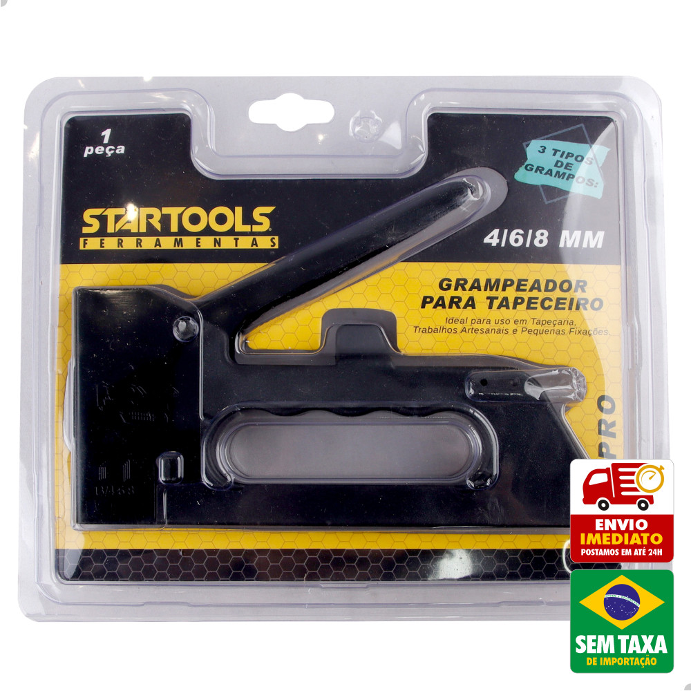 Grampeador Para Tapeceiro 4/6/8 MM Manual Profissional Estofado StarTools AR0402