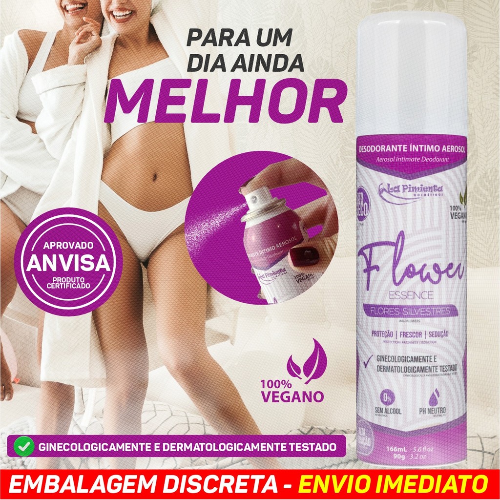 DESODORANTE ÍNTIMO AFRODISÍACO QUE ENVOLVE O AMBIENTE COM TESÃO