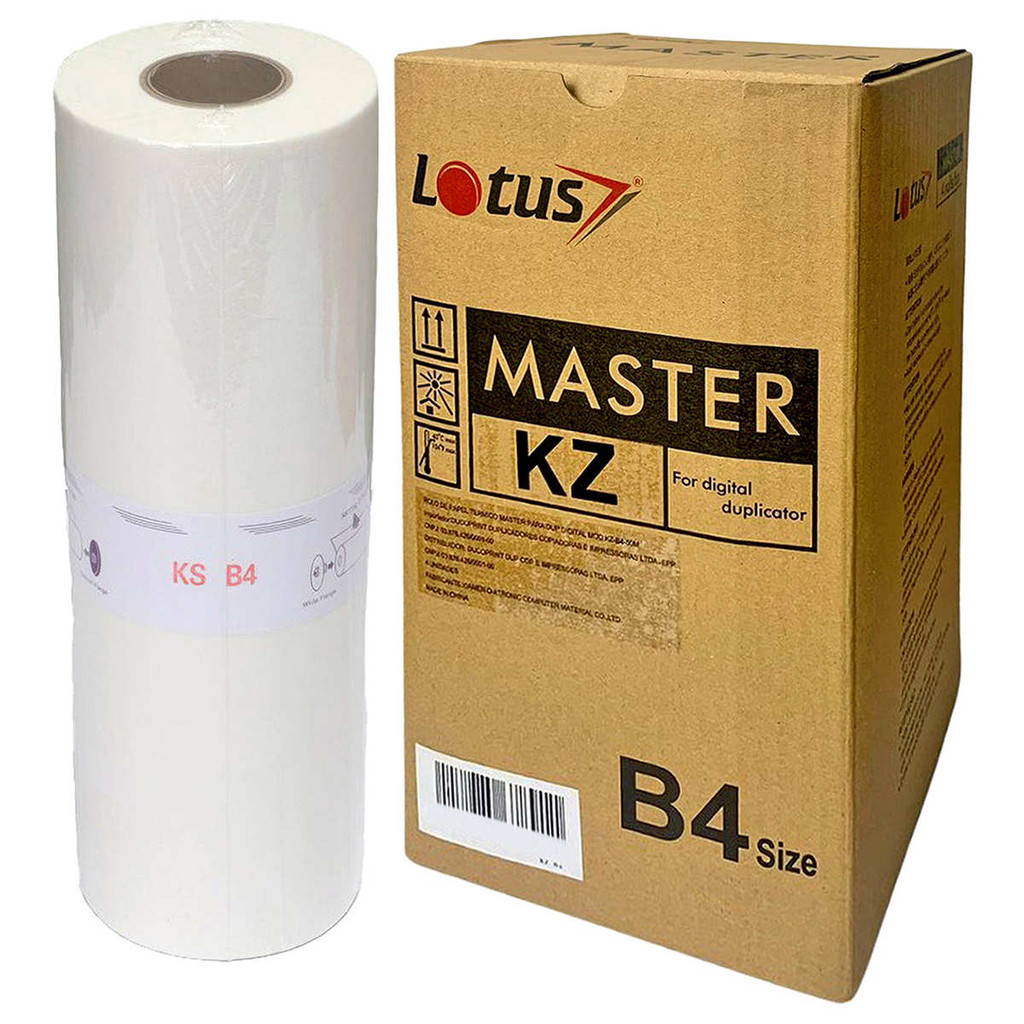 Master Térmico KZ B4 270mm x 47m Lotus Compatível com Duplicador Digital Riso KZ 30 KZ30 (1 Rolo)