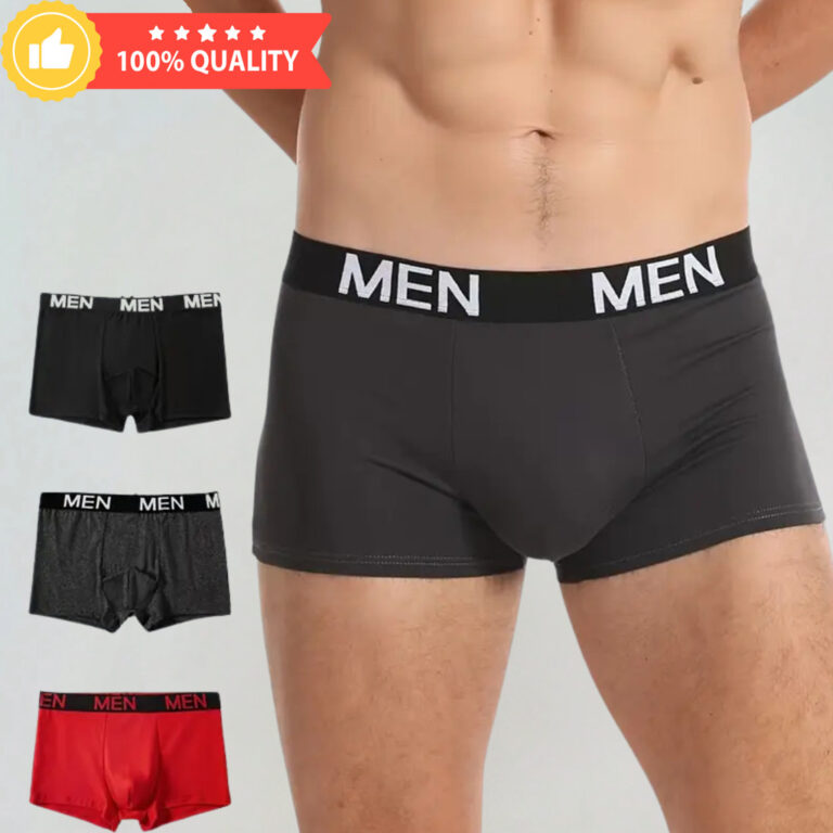 Kit F 4 Cuecas Boxer Masculina Poliéster Confort