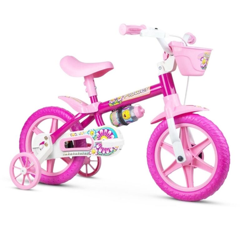 Bicicleta Infantil Aro 12 com rodinhas Nathor Flow