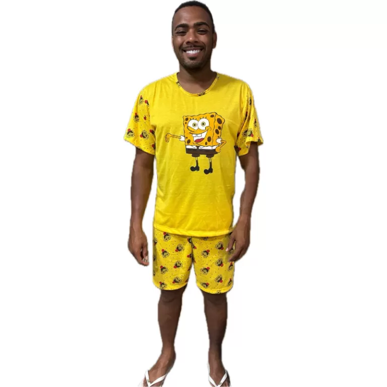 Pijama Masculino Personagem Desenho Verão
