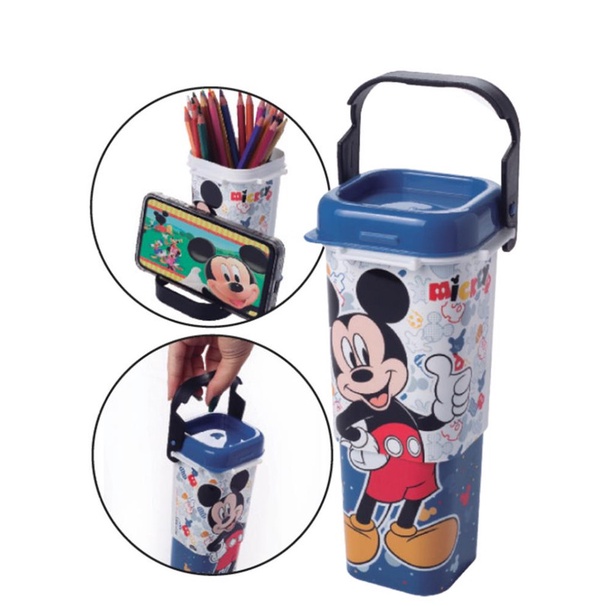 ORGANIZ RETRATIL C/ SUPORTE P/ CELULAR MICKEY