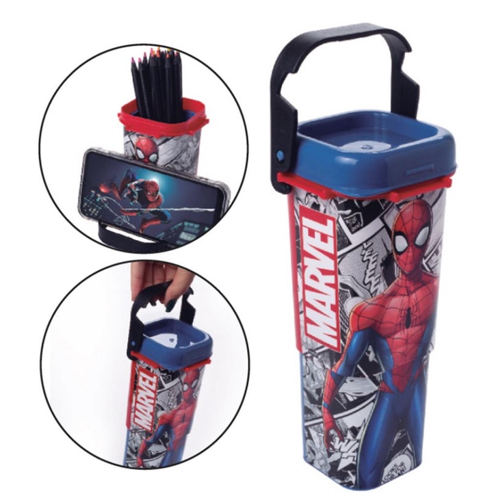 ORGANIZ RETRATIL C/ SUPORTE P/ CELULAR HOMEM ARANH