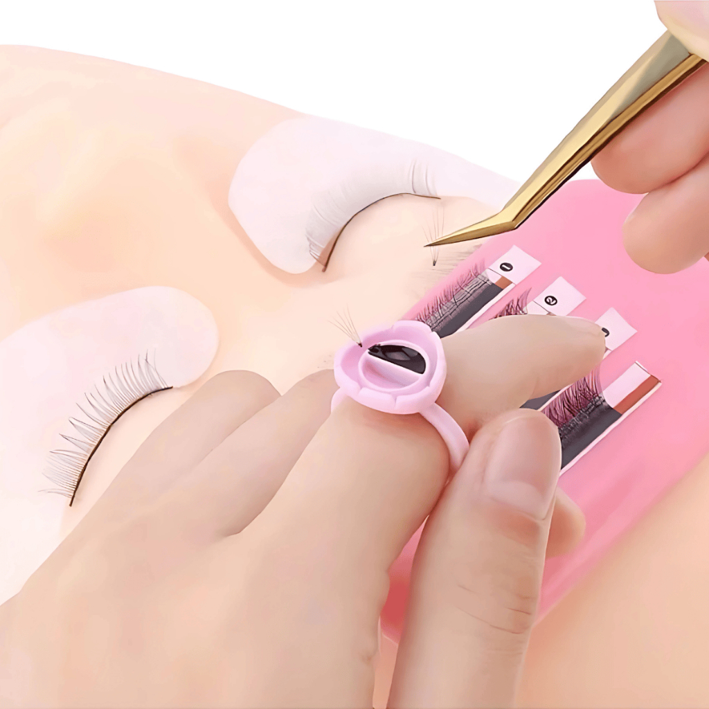 Kit 100 Anéis Batoques Multiuso Micropigmentação Cílios Henna Tattoo