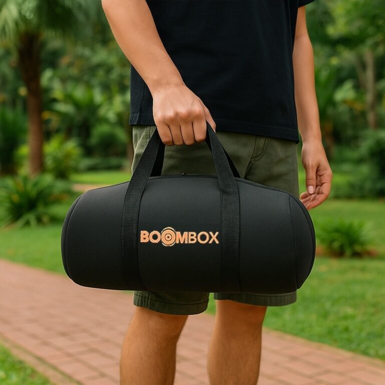 Case Rígido Para Boombox Cilíndrico Alta Resist