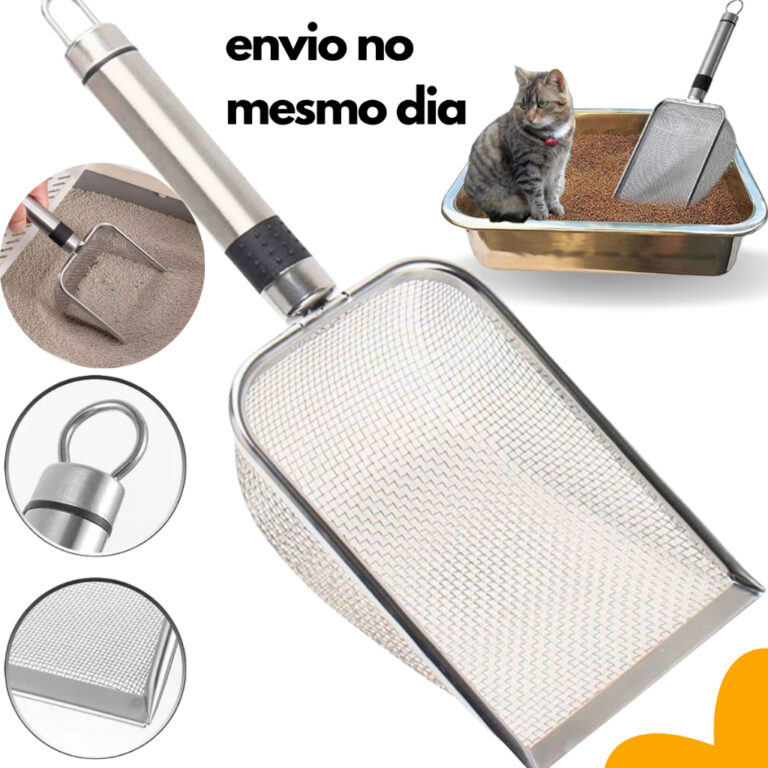 Pá Prática Higiênica Limpeza De Areia para Gato