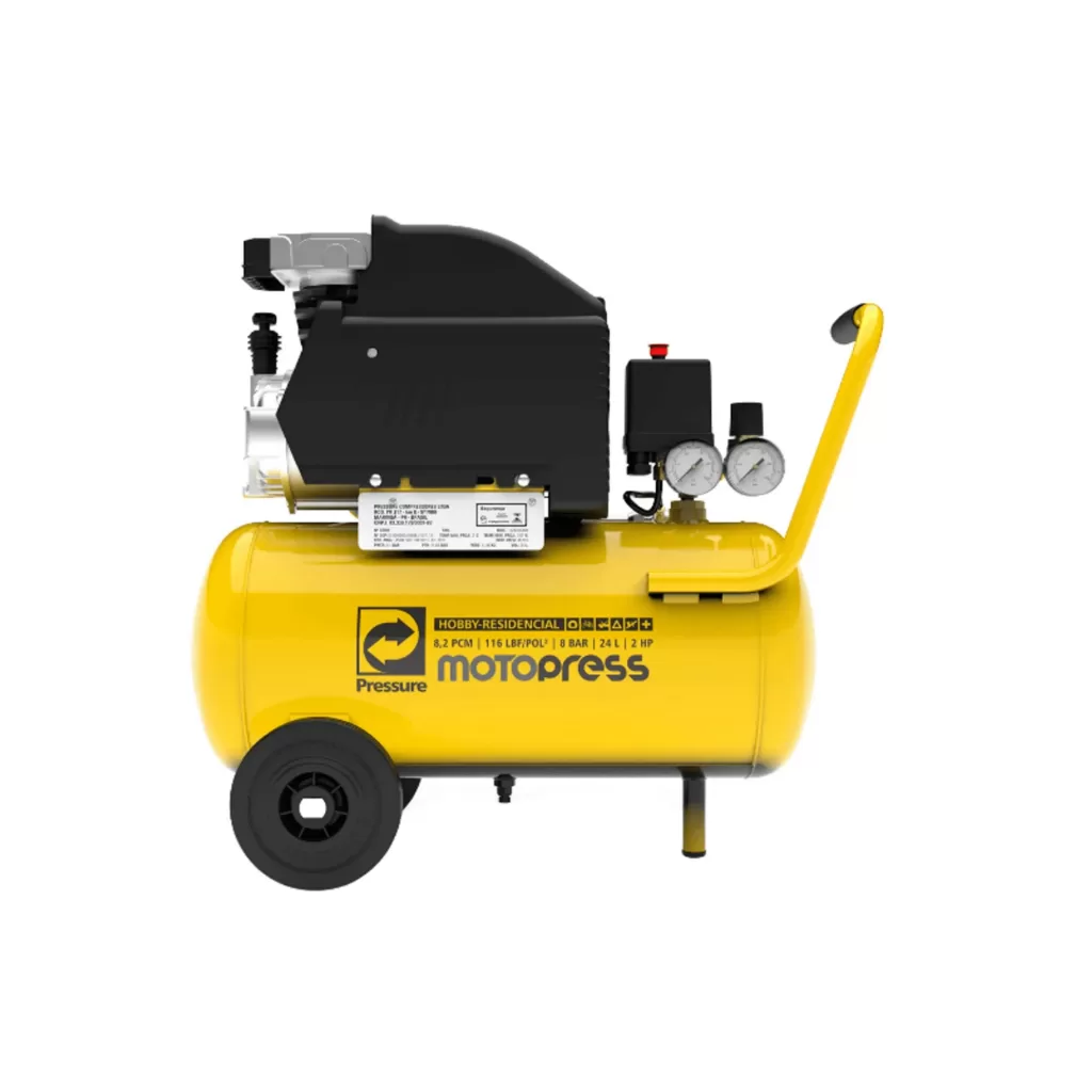 Motocompressor P/ Pintar, Inflar e Pulverizar 8PCM 24L 220V Pressure