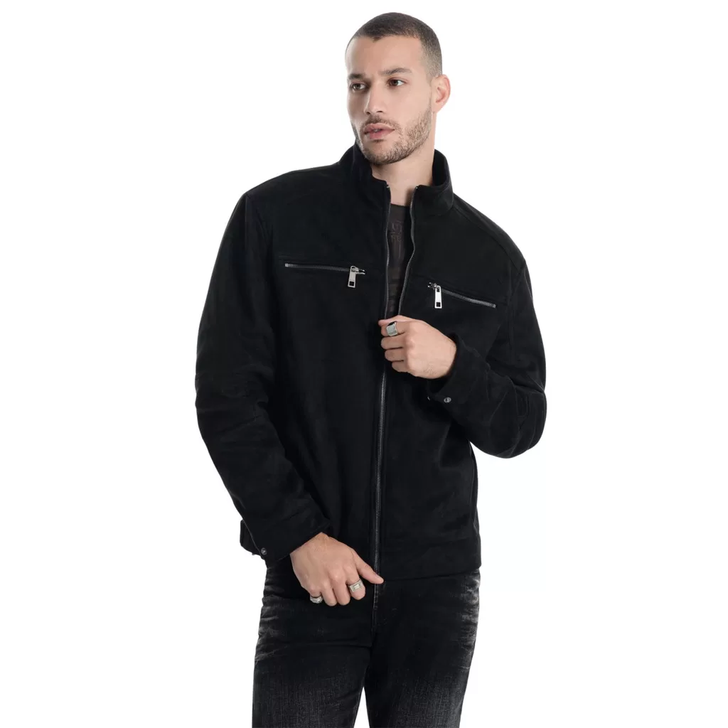 Jaqueta Ellus Rider Washed Suede