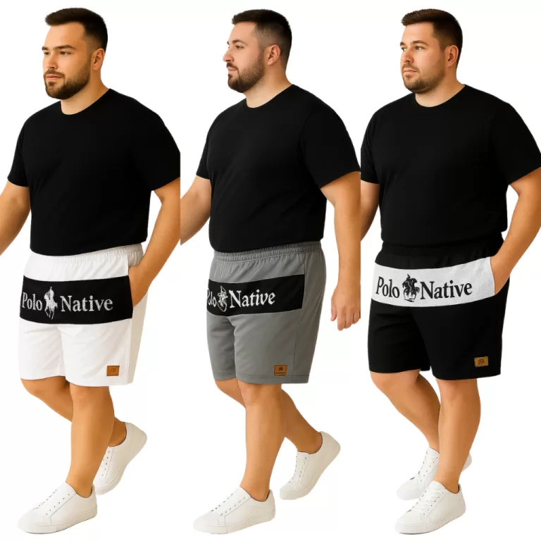 Kit 3 Bermudas Masculinas Chimpa Plus Size  Confor