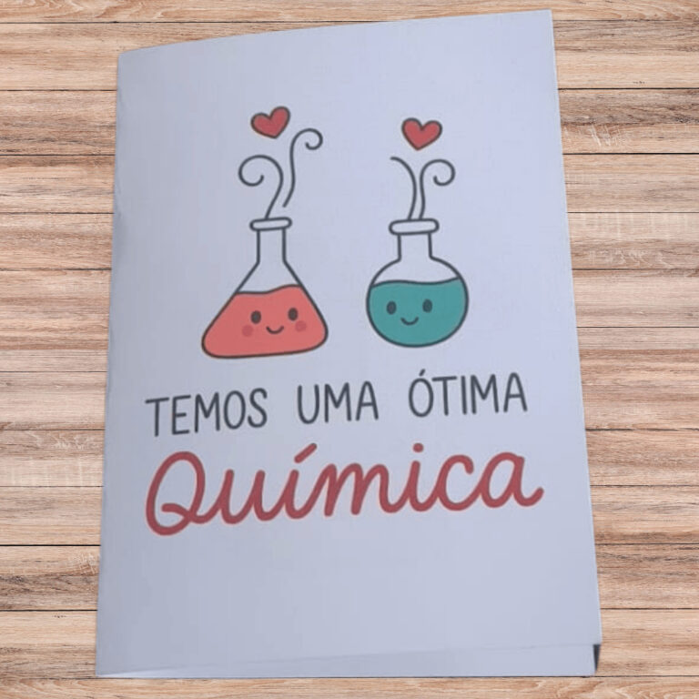 Temos uma Ótima Química  Presenteie Quem Te Comp