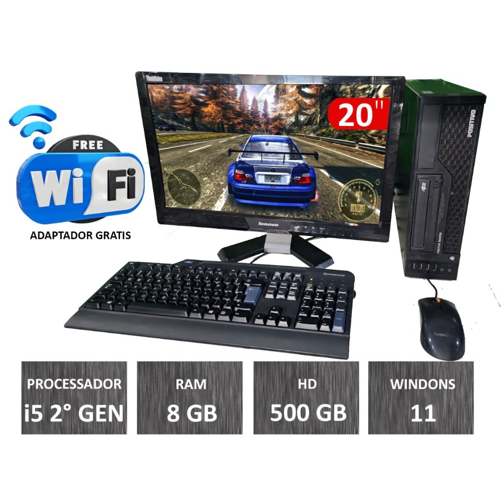 COMPUTADOR COMPLETO DUAL 2DUO I3 I5 I7 PARA ESTUDO CASA TRABALHO ESCOLHA NAS VARIAÇOES