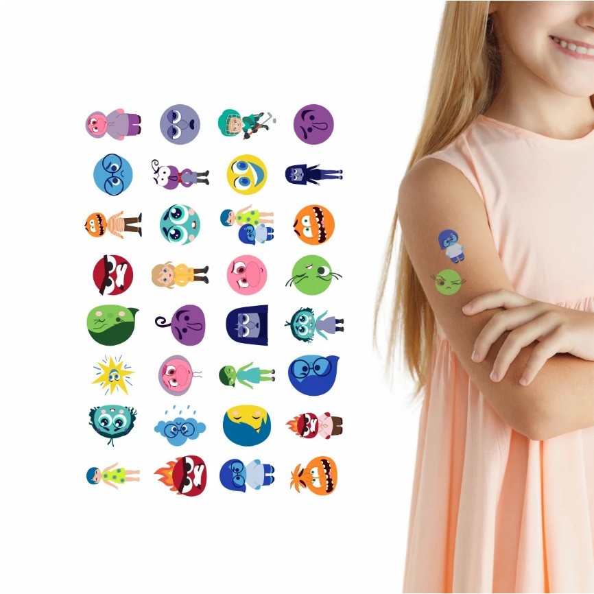 Tatuagens Temporárias 32 pçs – Emoções Divertidas
