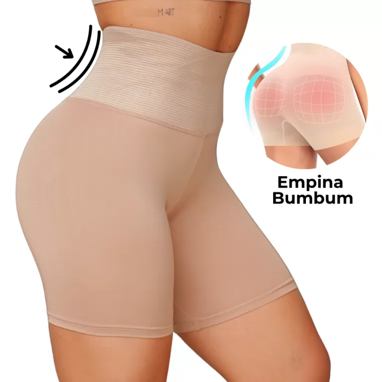 Short Empina Bumbum Ajuda Emagrecimento Com Cinta 