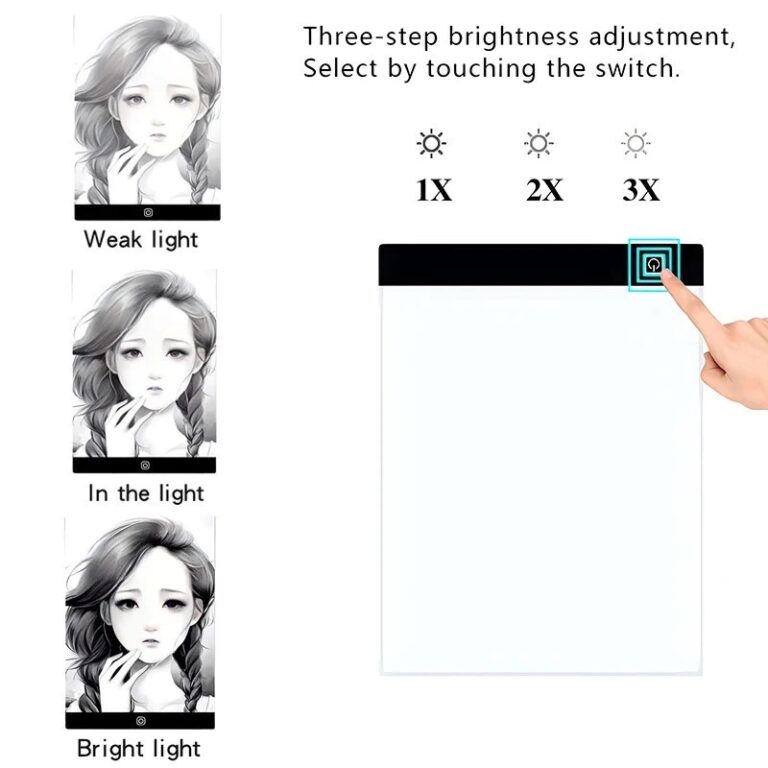 Mesa De Luz Prancheta Led A3 Usb Ilustração Dese