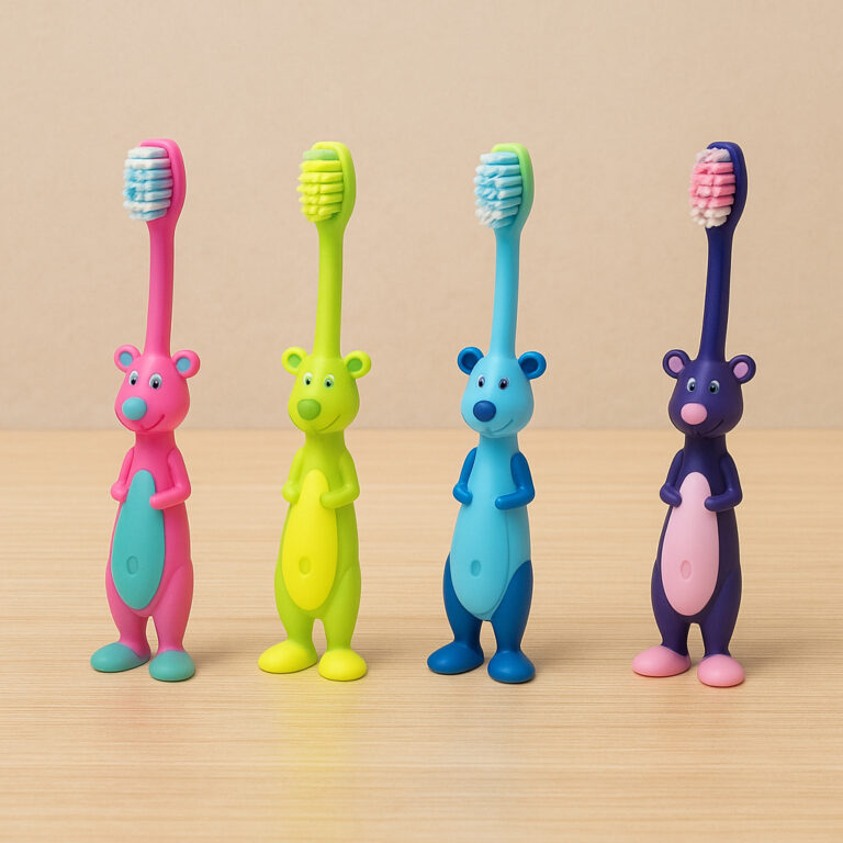 Kit 4 Escovas de Dente Infantil/Adulto Bebê e Cri
