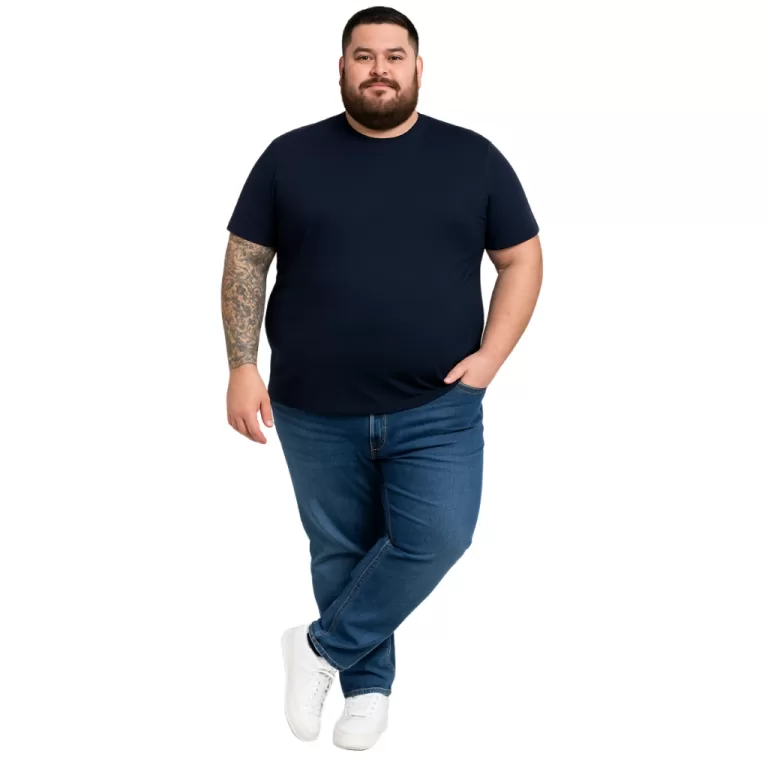 Calça Jeans Masculina Skinny Slim Fit Estilo Reta
