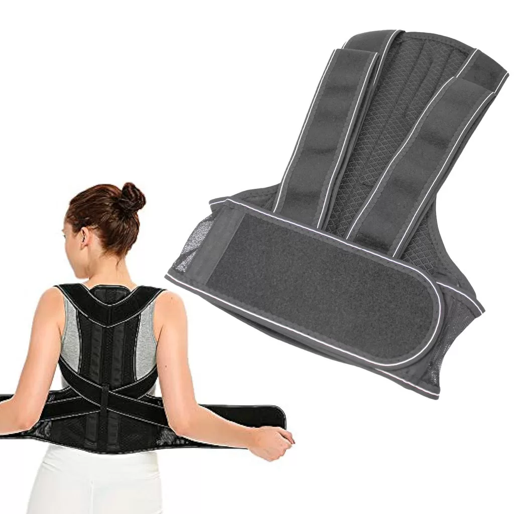 Colete Corretor Postura Costas Coluna Lombar Reforçada Tamanho:XXL