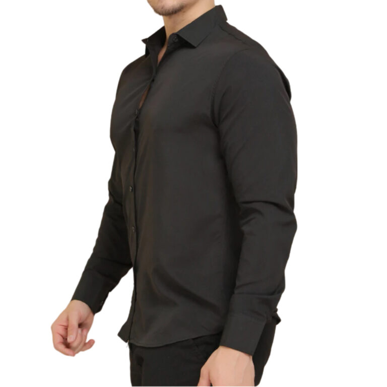 Camisa Social Masculina Manga Comprida Slim Fácil