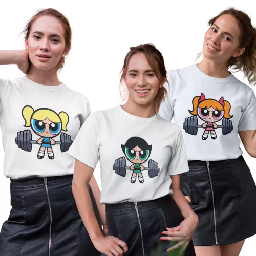 Kit 3 Camiseta Feminina Estilosa T-shirt Gola Redo