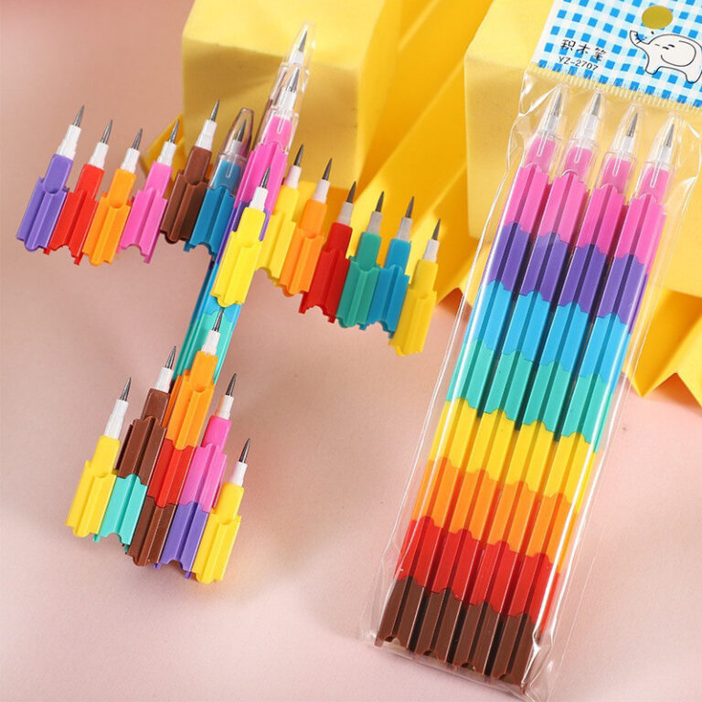 Kit 12 pacotes Lapiseiras Troca Ponta colorida 4 U