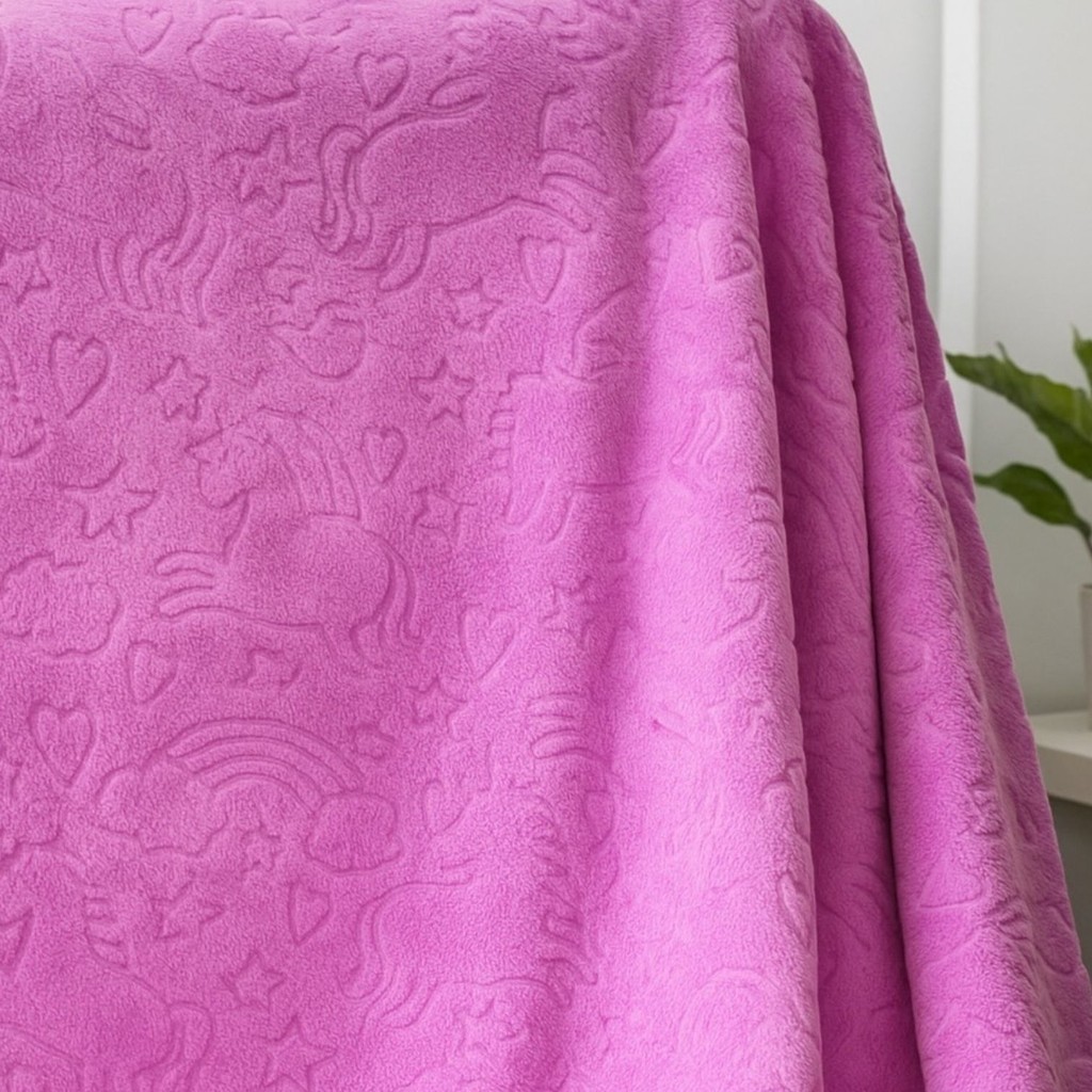 Pelúcia Tech Fleece Pequeno Poney – Pink 1m x 1.60m