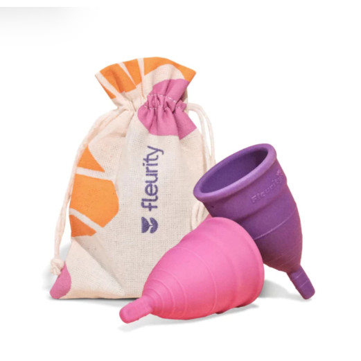 KIT FLEURITY COLETOR MENSTRUAL COM 2 UNIDADES R