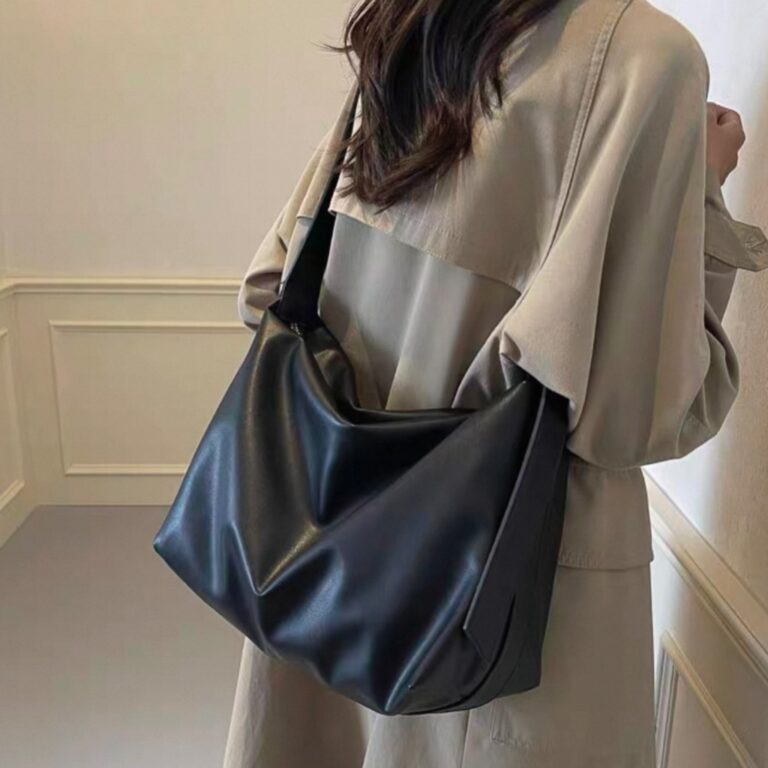 Bolsa de Ombro de PU Couro Grande para Lazer Mochi