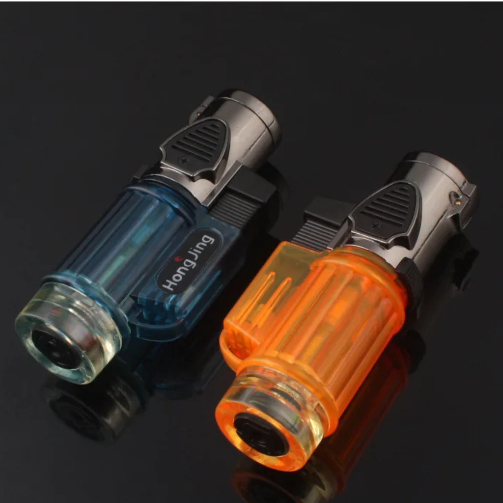 Acendedor Isqueiro À Prova De Vento De Metal Plástico Criativo Reto