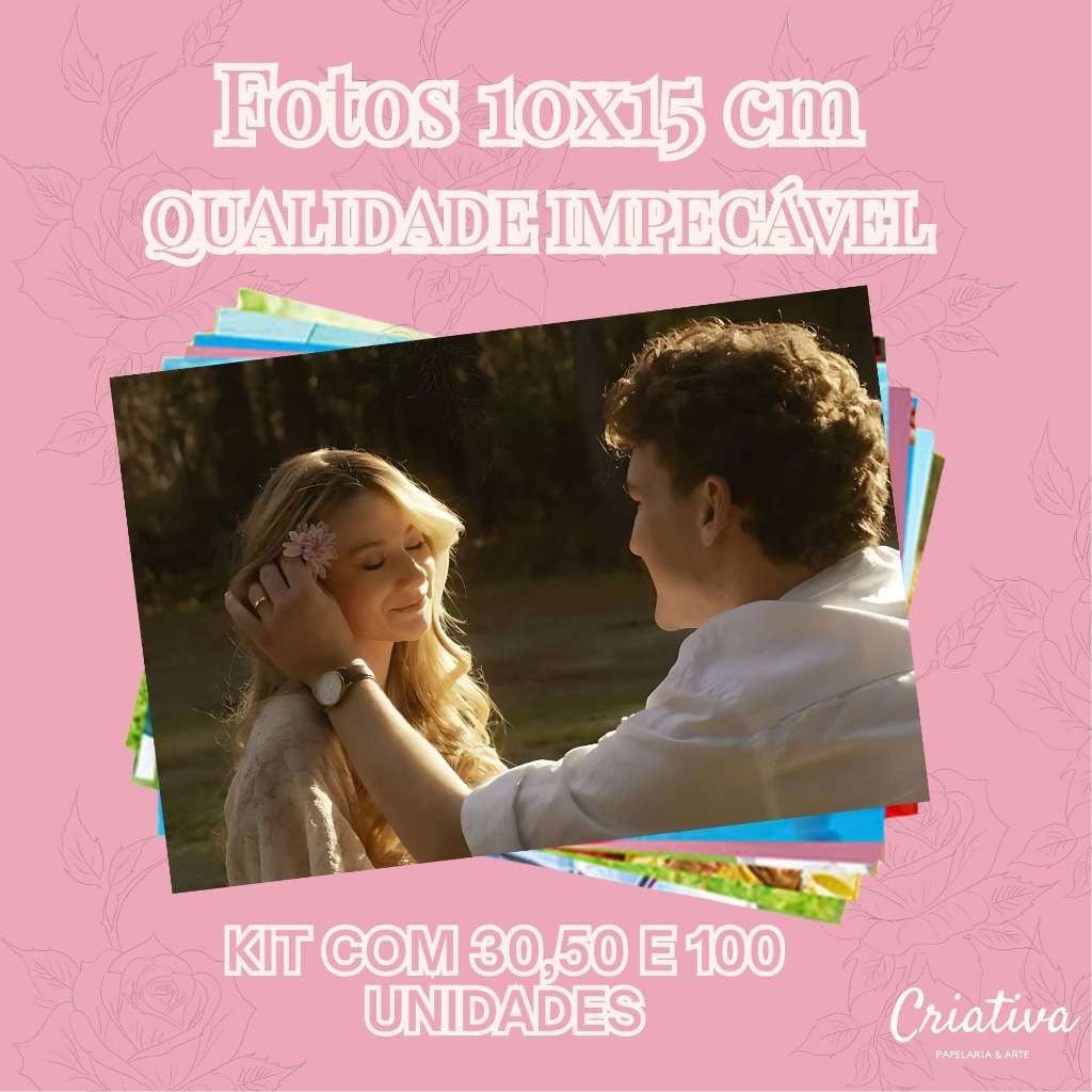 Revelação de Fotos 10×15 para Álbum ou Molduras Pct 30, 50 ou 100 Fotos