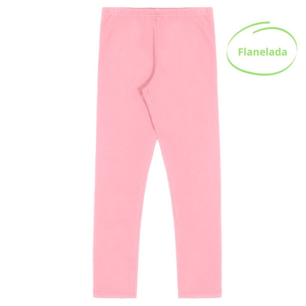 Legging Feminina Flanelada com Elástico no Cós Cintura Média Alakazoo Tamanho 16