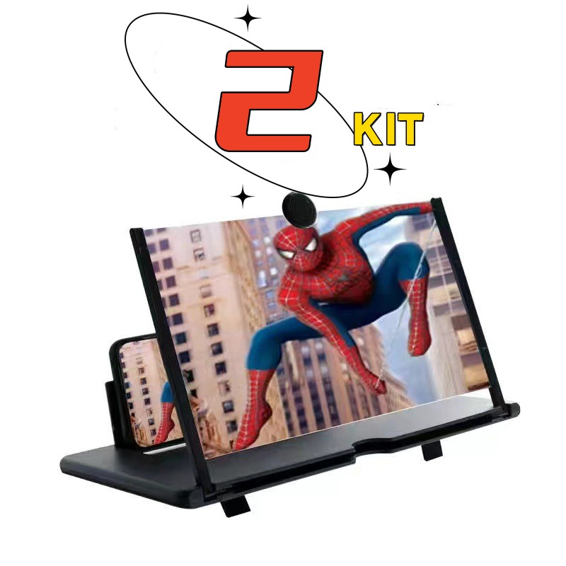2 Amplificador De Imagem Da Tela Do Celular Lupa 3D Promoção