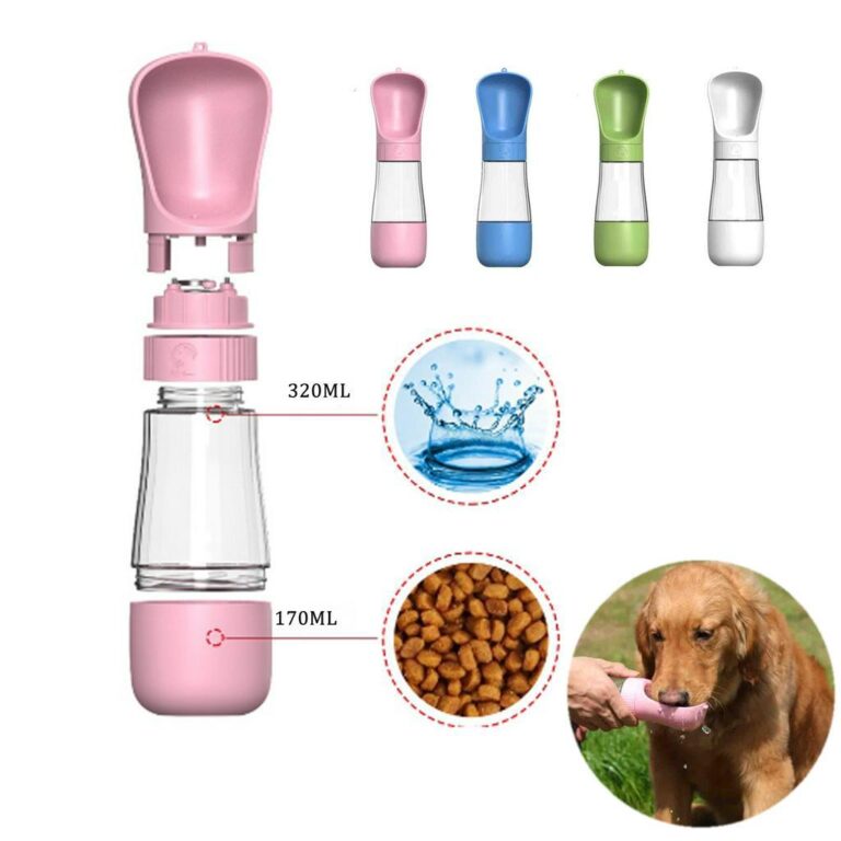 490ML 2 Em 1 Garrafa De Água Portátil Para Gatos