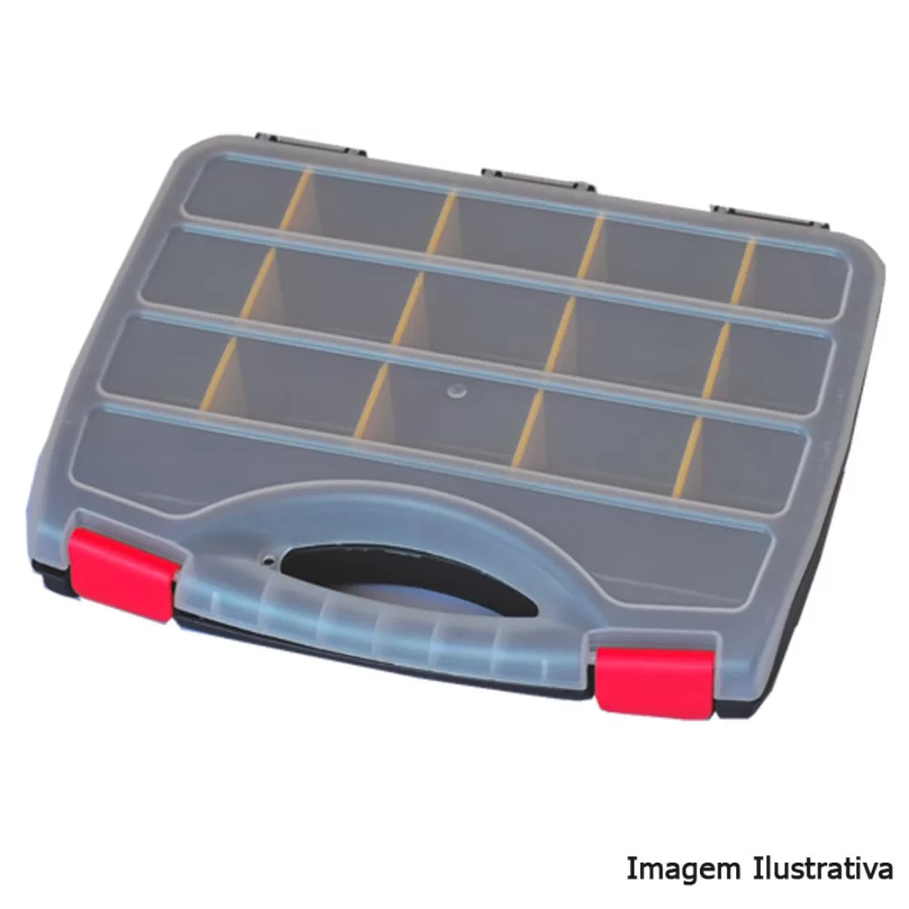 Organizador Multiuso Plástico 16 Divisórias Removíveis Lotus