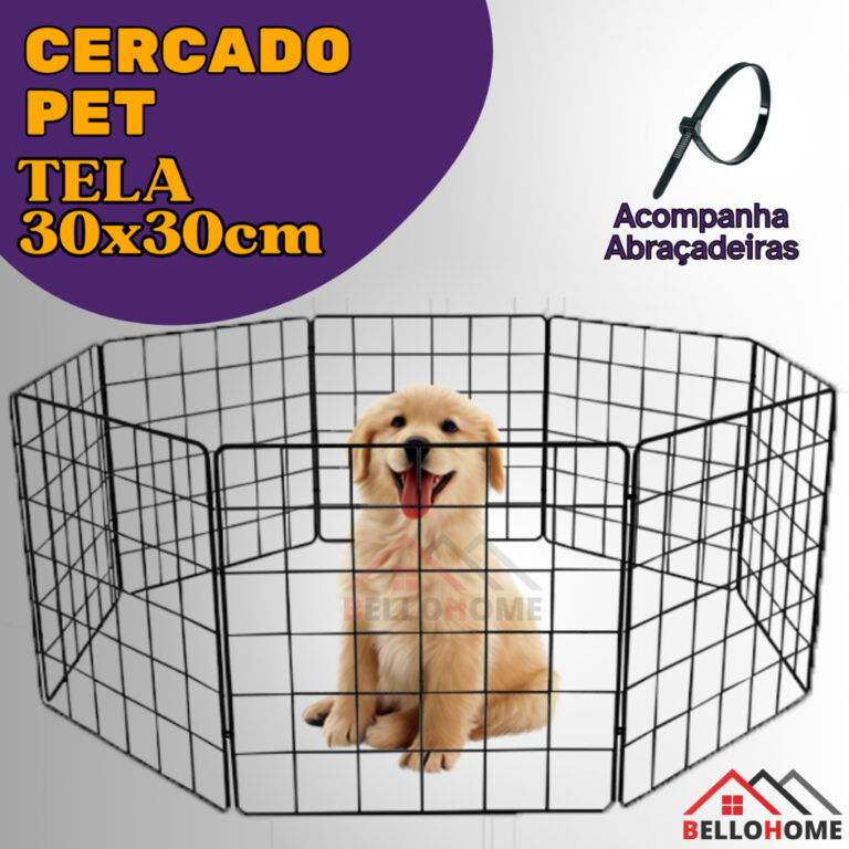 Cercado P/ Pet Em Tela Aramada Cercadinho Para Cac