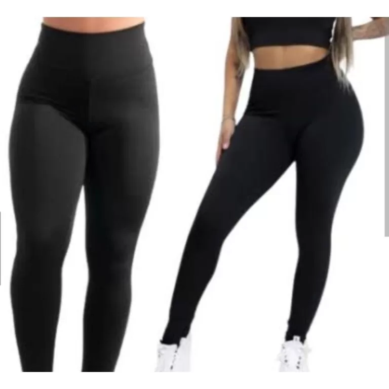 KIT 2 LEGGING FEMININA CÓS ALTO SEGURA BARRIGA