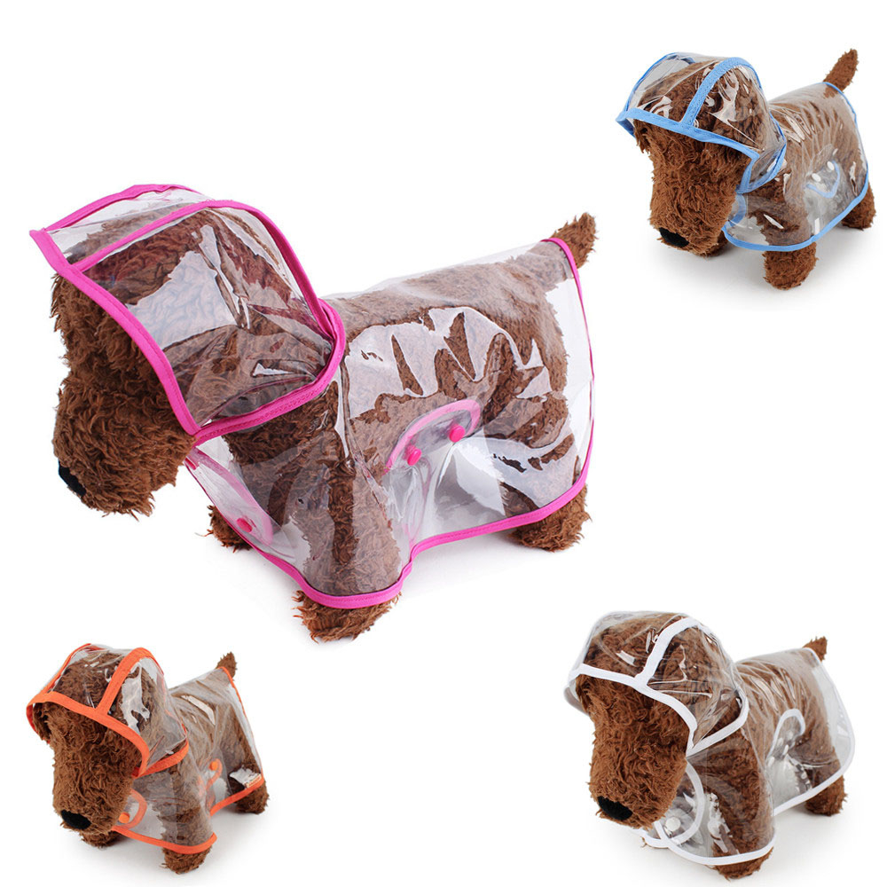 Capa de Chuva Impermeável Proteção para Pet Médio Grade Porte Cachorro Gato A prova Dágua Passeio co