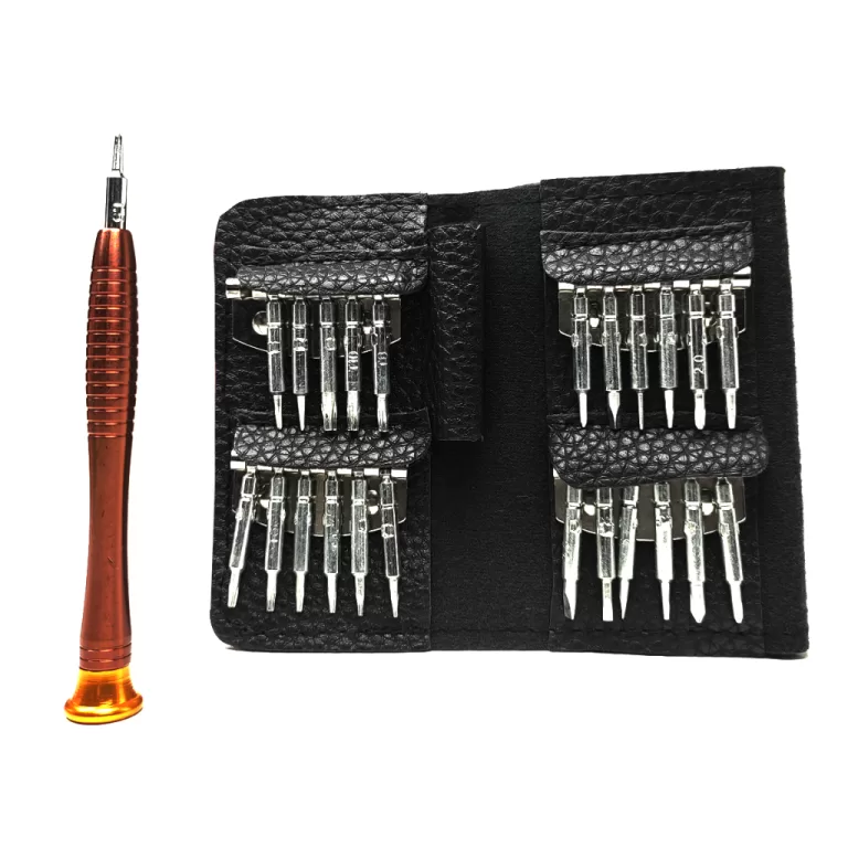 Kit De Chaves Com 25 Ponteiras Fenda Philips Torx 