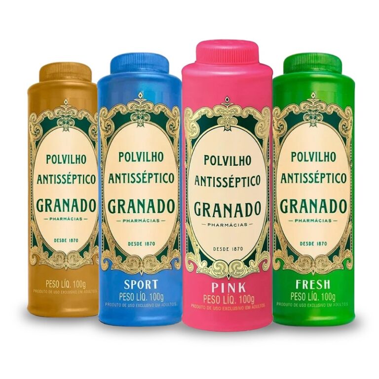 Polvilho Talco Antisséptico para os pés Granado 