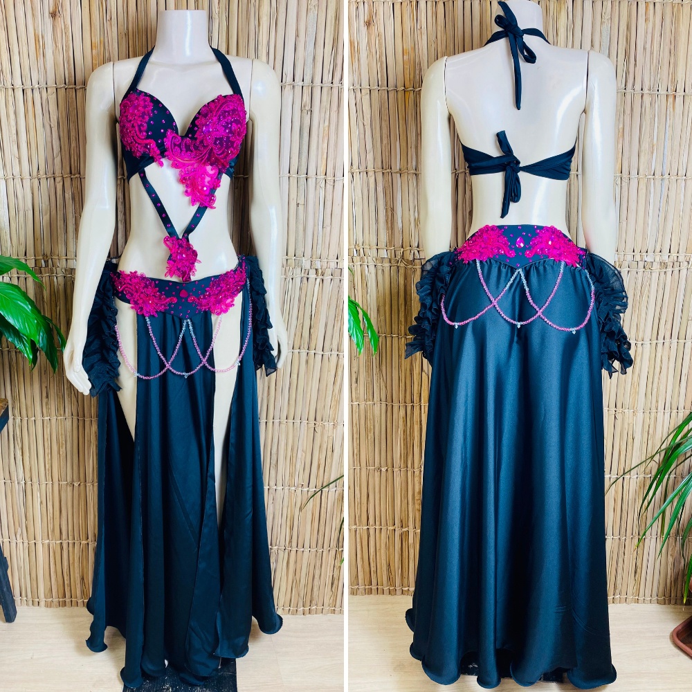 [Liquidação] Dança do Ventre Traje  Bordado Completo – M-42 –  Pronta Entrega – TPCL-594